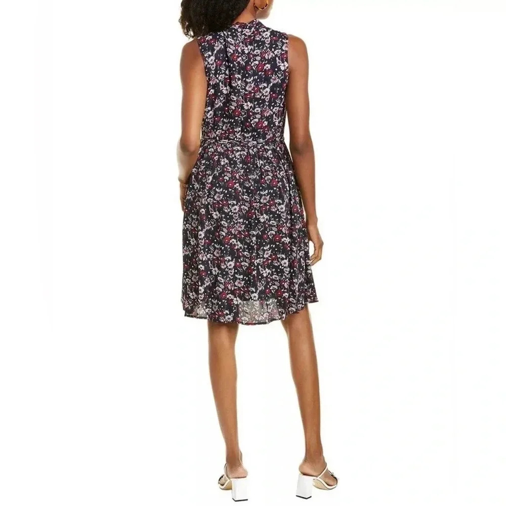 Brooks Brothers Red Fleece | Daisy floral sleeveless dress tie neck Women size 2 - Picture 10 of 10